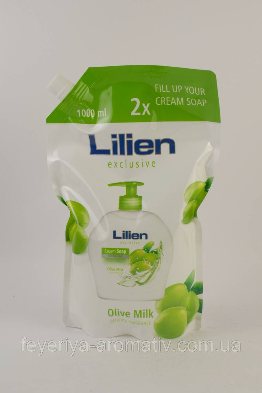 Рідке крем-мило Lilien "Оливкове молочко" Olive Milk 1000 мл (Чехія)
