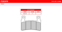 Гальмівні колодки Ferodo FDB2079P