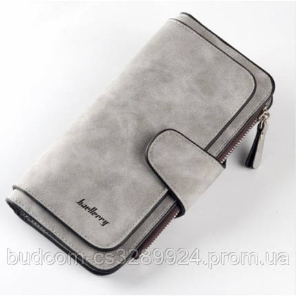 Жіночий гаманець клатч портмоне Baellerry Forever N2345. Колір сірий, фото 2
