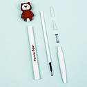 Набір ручок гелевих 0.5 мм BP5006 Honey Bear (4шт), фото 6
