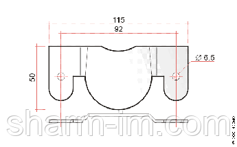 Зачеп Жабка для м'яких меблів 115х50 мм ПАРА, фото 4