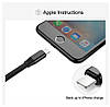 Кабель Baseus Nimble Two-in-one Portable Cable (Android/iOS) плоский 0.23 м Black (CALMBJ-01), фото 7