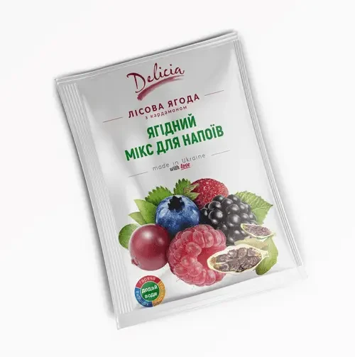 Чай концентрат Лісові ягоди з кардамоном Delicia 50г, 25 шт