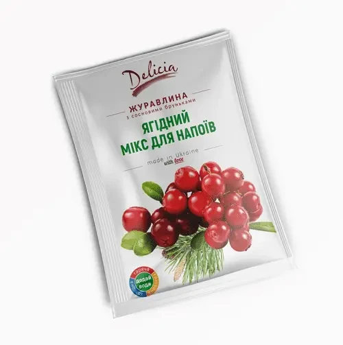 Чай концентрат Журавлина з сосновими бруньками Delicia 50г, 25 шт