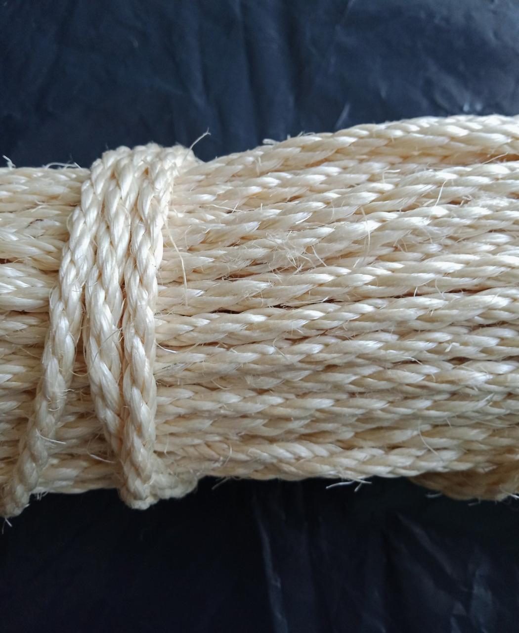 Верёвка (канат) сизалевая декоративная д.8 мм - фото 3 - id-p1643669495