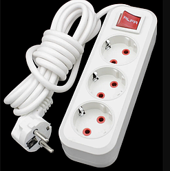 Подовжувач "RFLF на 16 А із заземленням, 3 гнізда, 8 метрів