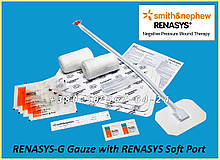 Стерильний операційний комплект марлевих пов'язок для терапії ран NPWT RENASYS-G Gauze + RENASYS Soft Port