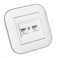 LOFT Розетка 2а компьютерна (CAT6) колір білий