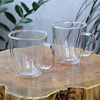 Чашки скляні з подвійними стінками 400 мл 2шт Ardesto AR-2640GH