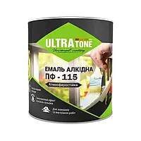 Эмаль алкидная ULTRA Tone ПФ-115 Глянцевая 0.9 кг Зеленая