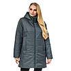 Жіночі демісезонні куртки великих розмірів 54-68 сірий, фото 10