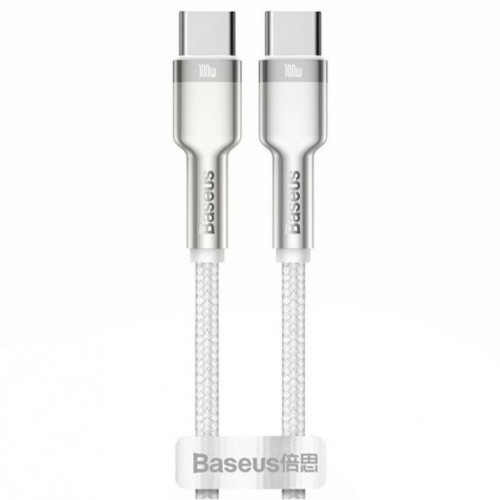 Кабель Baseus Type-C - Type-C 100W (CATJK-C) (Бiлий)