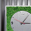 Годинник настінний сучасний з мохом, фото 4