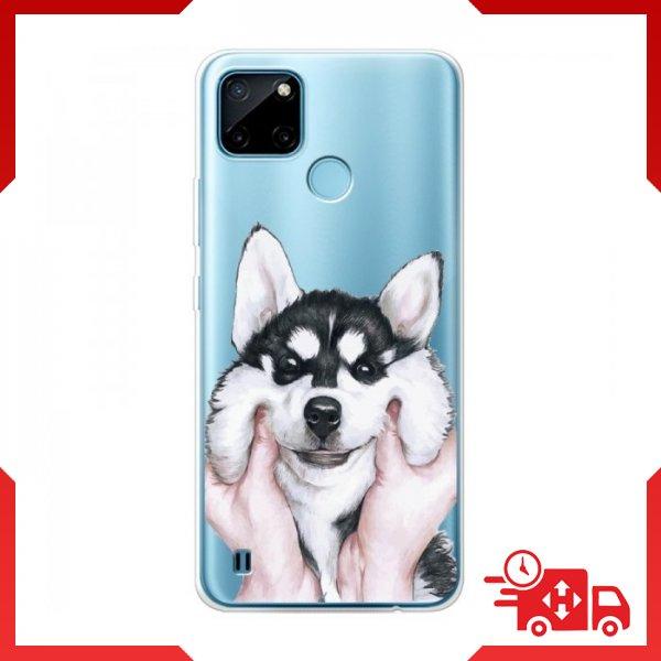 Чохол Задоволений Хаскі для RealMe Realme C21Y / C25Y / Чохол Задоволений Хаскі для RealMe Realme C21Y / C25Y / Чохли Хаскі на