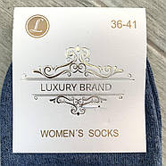 Шкарпетки жіночі медичні без гумки демісезонні бавовна Luxury Brand, розмір 36-41, асорті, 09446, фото 4