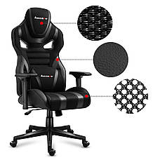 Fotel Gamingowy HUZARO FORCE 7.5 Black Mesh, фото 4