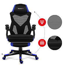 Fotel Gamingowy HUZARO COMBAT 3.0 Blue, фото 3