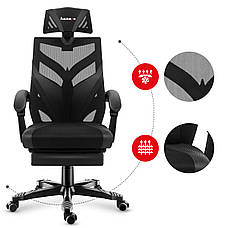 Fotel Gamingowy HUZARO COMBAT 5.0 Black, фото 3