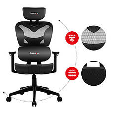 Fotel Gamingowy Huzaro Combat 8.0 Carbon Black, фото 5