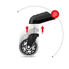 Kółka do fotela Casters 2.0 Black, фото 5