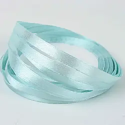 Стрічка атласна для пакування, 6 мм. світло-бірюзова
