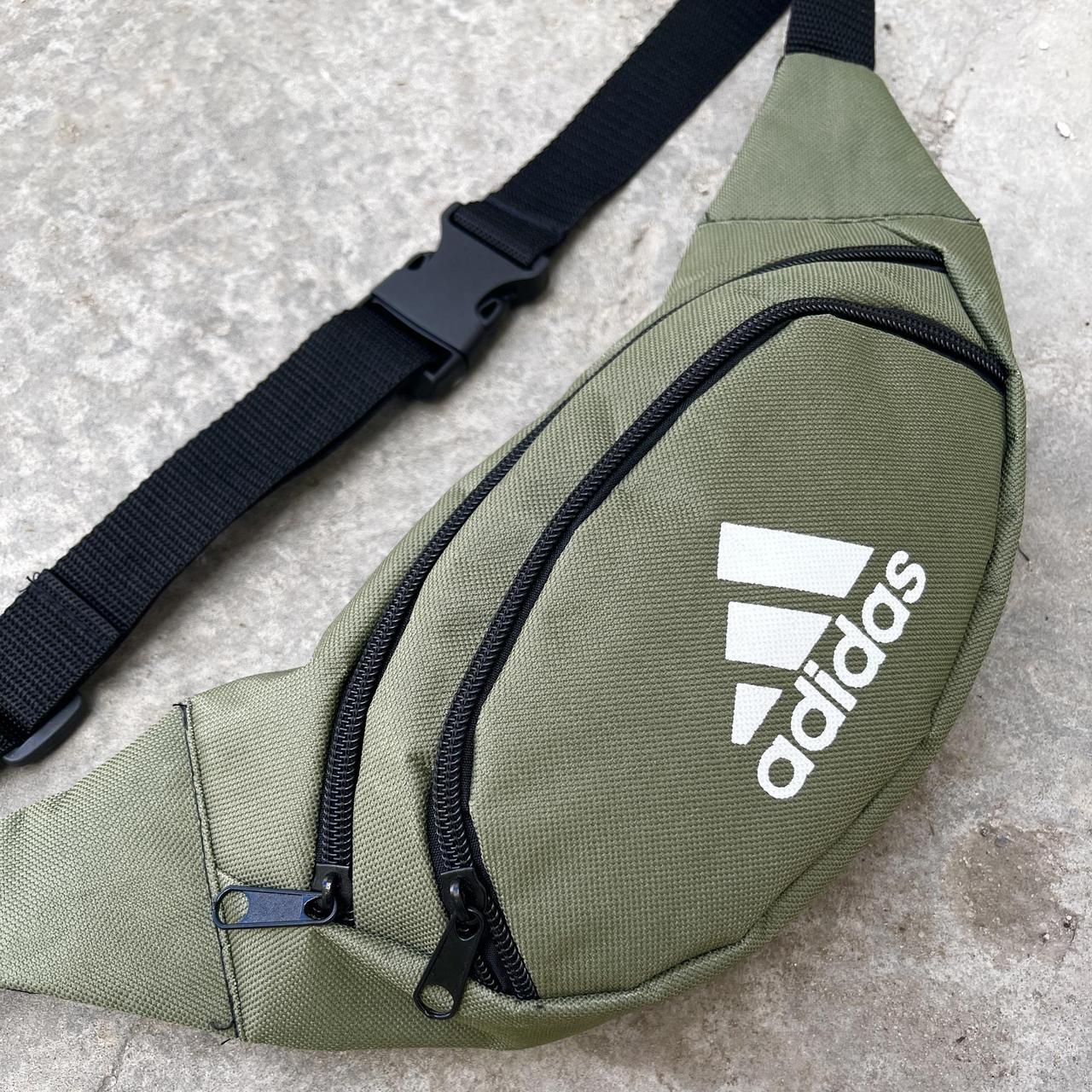 Поясна сумка Adidas хакі, бананка, сумка через плече, нагрудна адідас ...