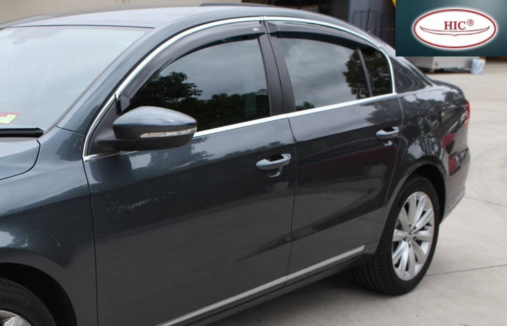 Дефлектори вікон (вітровики) Kia Sportage 2015 -> З Молдингом Хром, фото 1