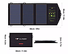 Портативний сонячний зарядний пристрій ALLPOWERS 21W / 2xUSB / 5V - 2.4A, фото 7