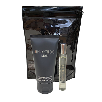 Чоловічий подарунковий парфумований набір Jimmy Chooan туалетна вода 7,5 мл + бальзам після гоління 50 мл