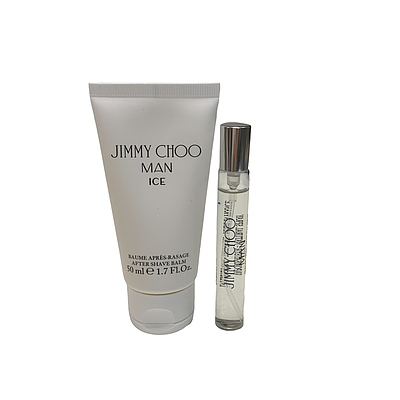 Чоловічий подарунковий набір для гоління Jimmy Chooan Ice 7,5 мл + парфумований бальзам після гоління 50 мл