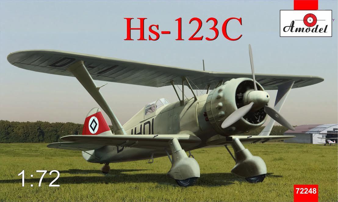 Пластикова модель 1/72 A-model 72248 Німецький пікіруючий бомбардувальник Henschel Hs 123C