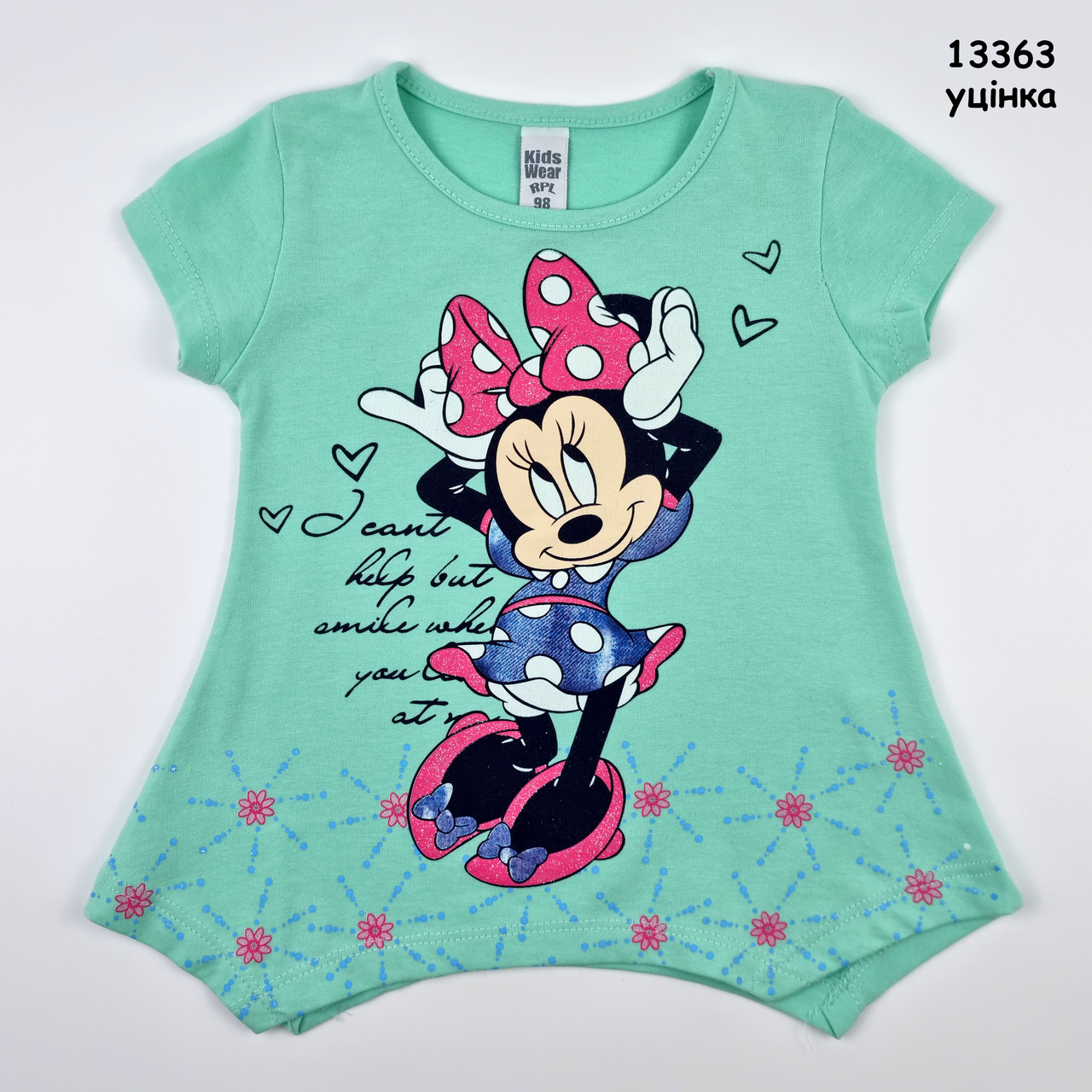 Летний костюм Minnie Mouse для девочки. Маломерит. 98 см - фото 2 - id-p1643820744