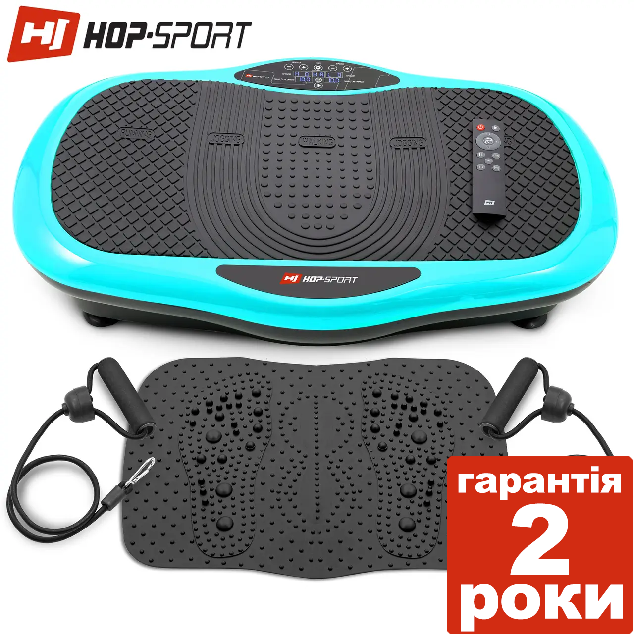 Віброплатформа Hop-Sport 3D HS-070VS Scout бірюзовий До 120 кілограмів.