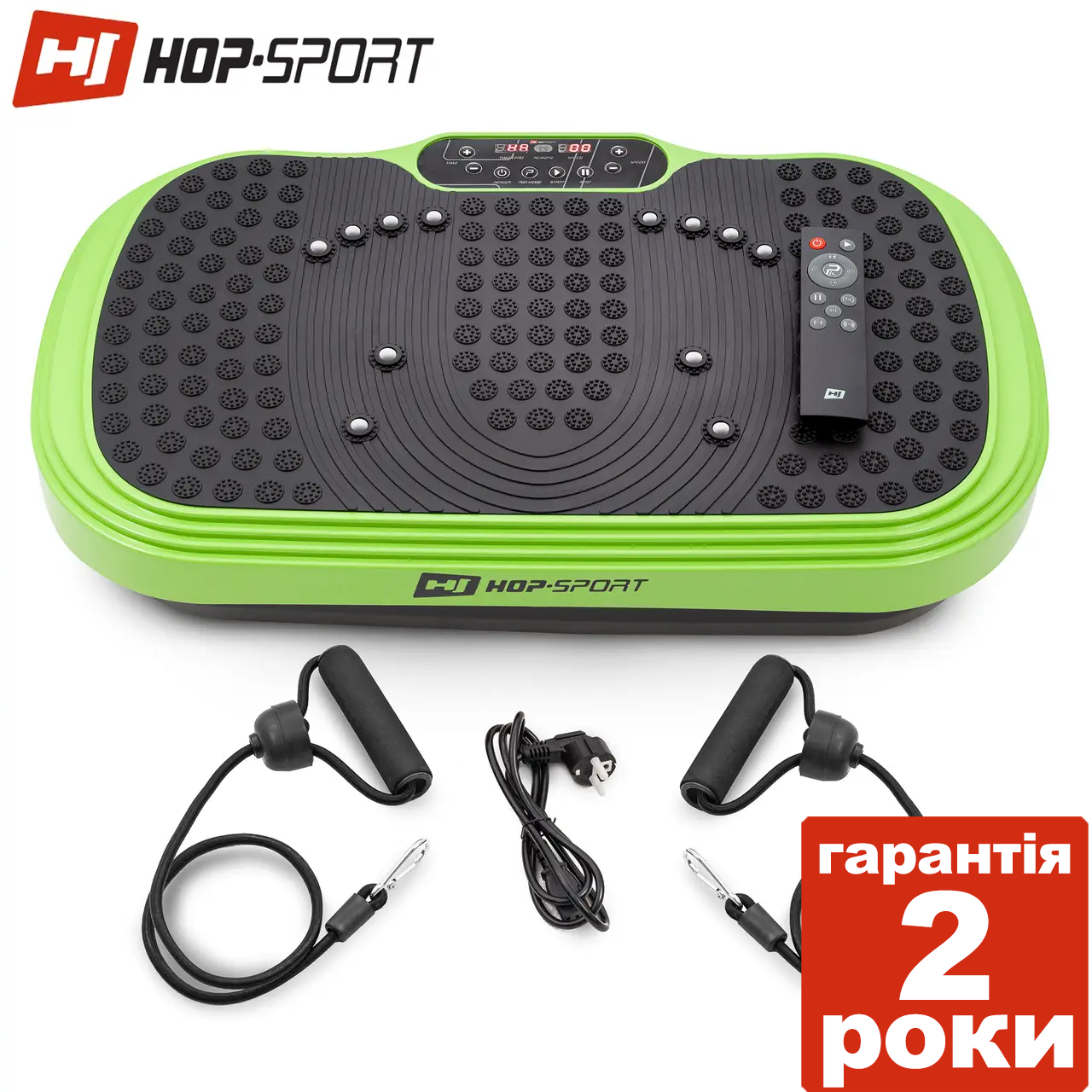 Віброплатформа Hop-Sport HS-040VS Cube салатовий до 120 кілограмів. Гарантія 24 місія. Германия
