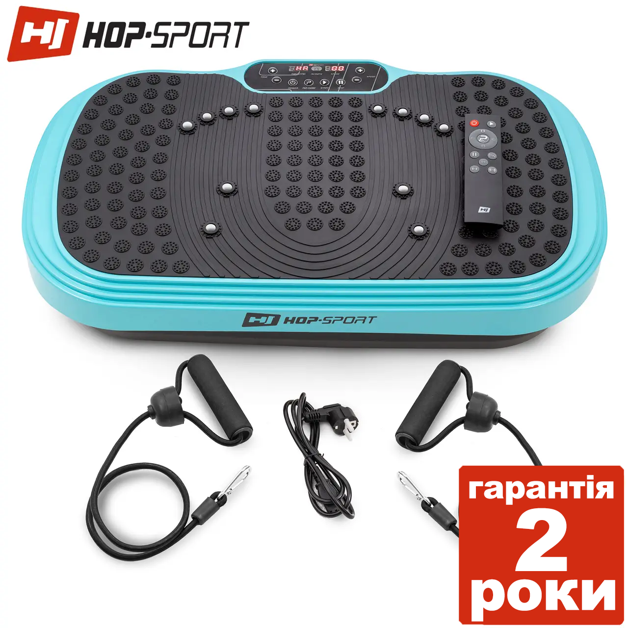 Віброплатформа Hop-Sport HS-040VS Cube бірюзовий До 120 кілограмів.