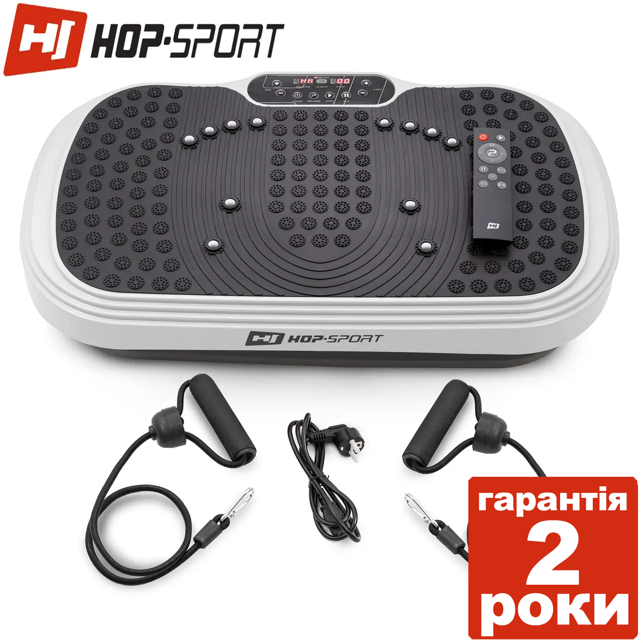 Віброплатформа Hop-Sport HS-040VS Cube білий до 120 кілограмів. Гарантія 24 місія. Германия