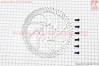 Тормозной диск 160мм, крепл. 6 болтов, TR160-24