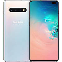Смартфон Samsung Galaxy S10+ (SM-G975U) 128Gb Prism White, AMOLED, NFC, 1 сим Snapdragon 855 , Гарантия 12мес.