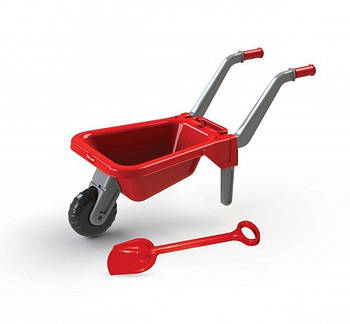 Тачка детская с лопатой красная 01530/01 G-Rich