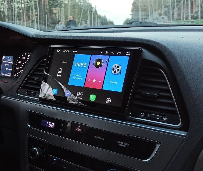 Магнітола Android 2/32 9 дюймів Hyundai Sonata LF 2014 - 2017 +перехідна рамка +4g Sim +DSP Чудовий звук