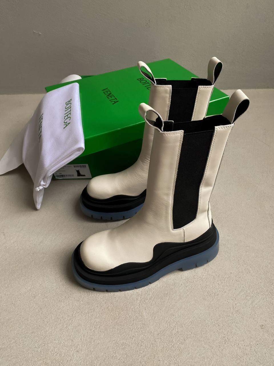 Черевики жіночі бежеві зимові Bottega Veneta (07669)