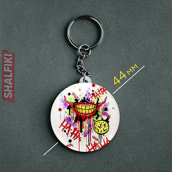 "Посмішка Джокера" брелок круглий Ø44 мм