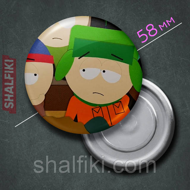 "Кайл Брофловскі (Південний парк / South Park)" магніт круглий Ø58 мм, фото 1