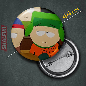 "Кайл Брофловскі (Південний парк / South Park)" значок круглий на булавці Ø44 мм