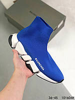 Eur36-45 Баленсіага синие Balenciaga Speed 2.0 Trainer Sock мужские женские высокие кроссовки с носком
