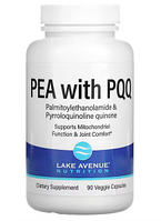 Lake Avenue Nutrition, PEA (600 мг) с PQQ (20 мг), 90 растительных капсул