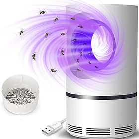 Лампа проти комарів антимоскітна пастка для знищення комах від USB Big Mosquito Killer 360