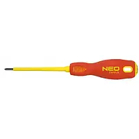Отвёртка Neo Tools 04-063 Red Orange крестовая, PZ2 x 100 мм, (1000 В) CrMo