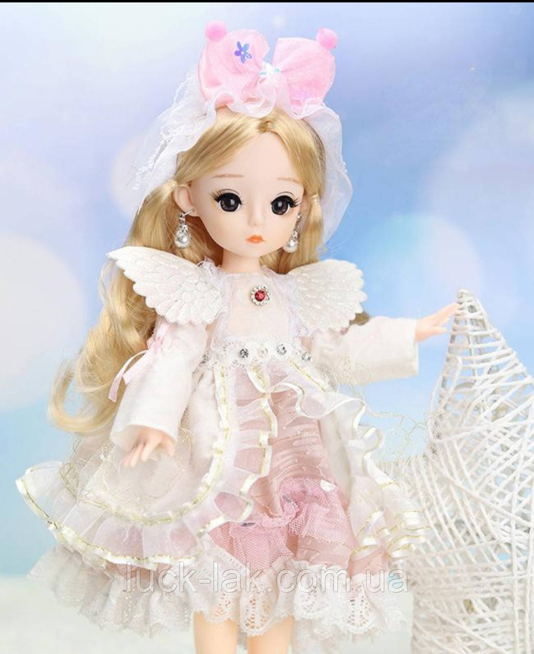 Лялька 30 см BJD 1/6 Ангелочок + одяг та аксесуари