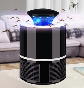 Лампа пастка для комарів знищувач комах 5 Вт USB Mosquito Killer Lamp чорна, фото 4